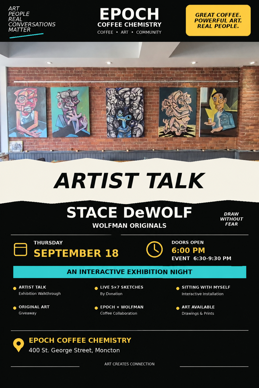 ARTIST TALK WITH STACE DEWOLF