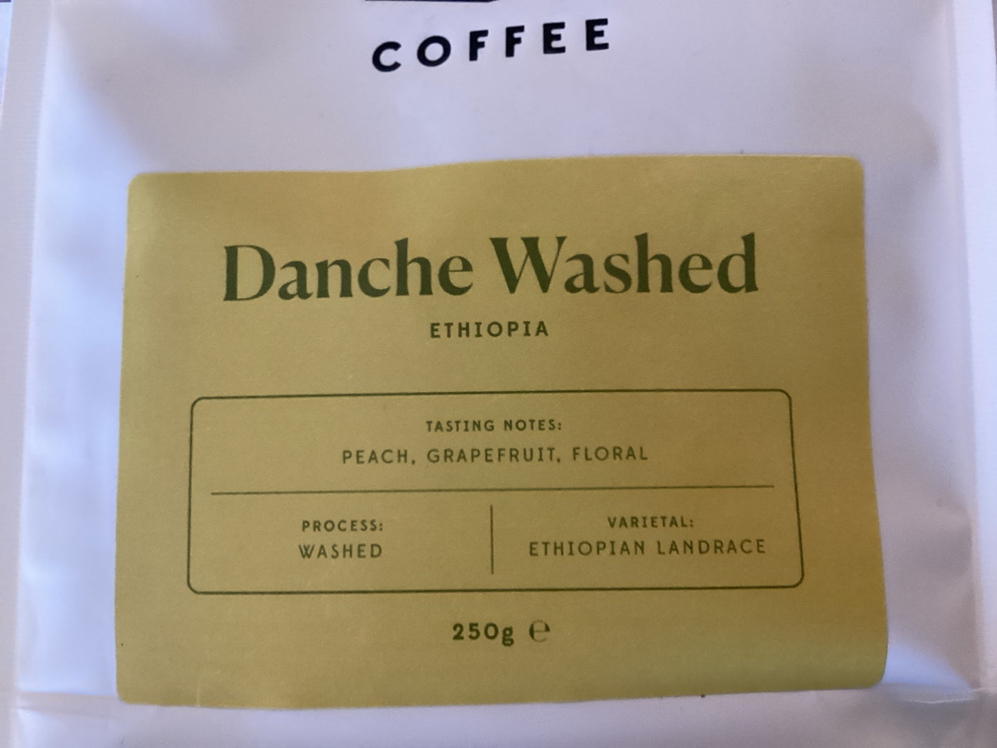 Established Danche Washed - Ethiopia 250g bags