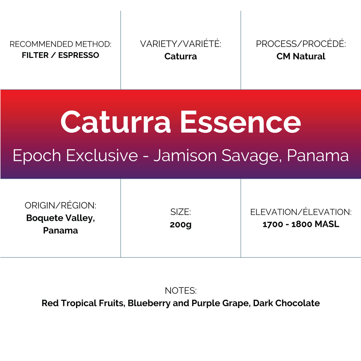 Epoch Exclusive- Jamison Savage Caturra Essence