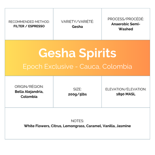 Epoch Exclusive- Gesha Spirits