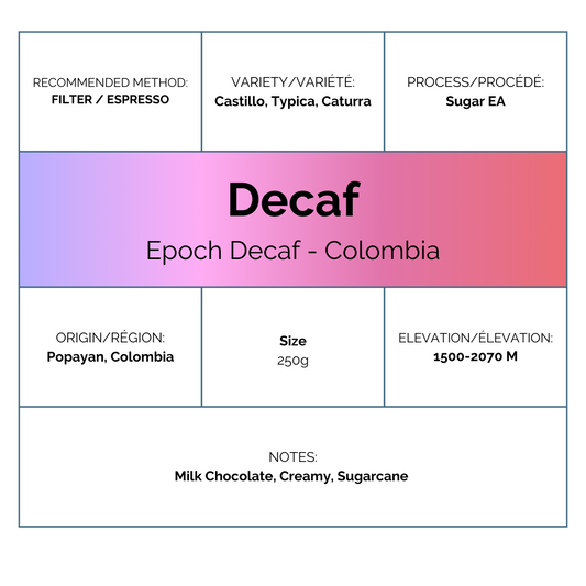 Epoch Decaf - Colombia Palmera EA