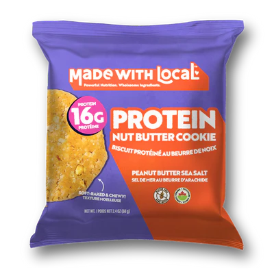 Peanut Butter Sea Salt Protein Cookie: Made with Local